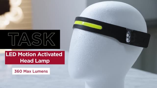 RECHARGE: Rechargeable LED Motion Activated Head Lamp